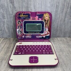 Rare Lexibook Disney Hannah Montana Bilingual Educational Laptop Toy Tested